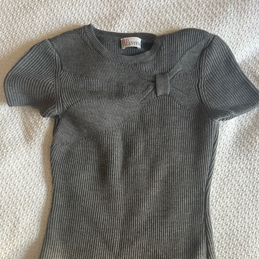 Red Valentino. Knit Drop Waist Dress